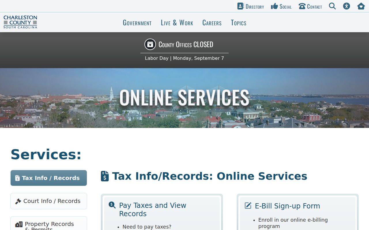 Charleston County residents directory online services