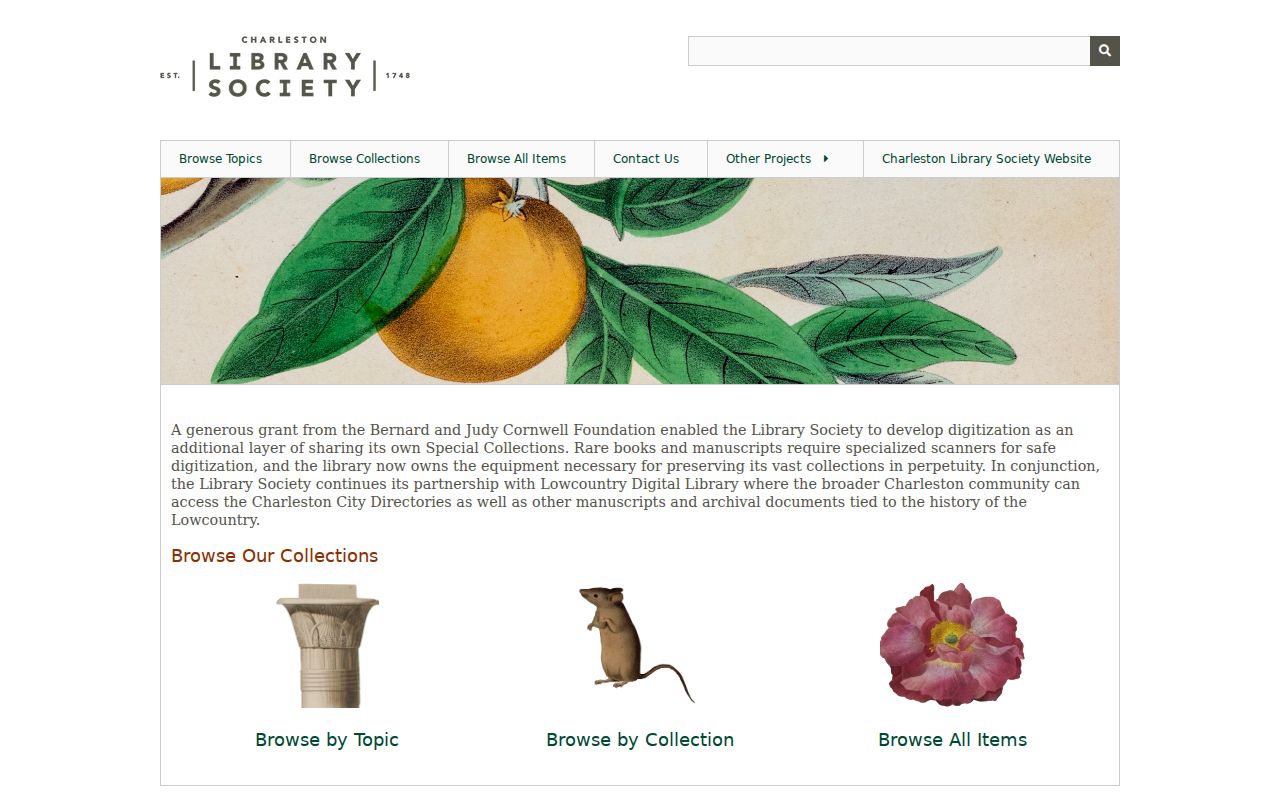 Charleston County city directory resources in the Charleston Library Society Digital Library